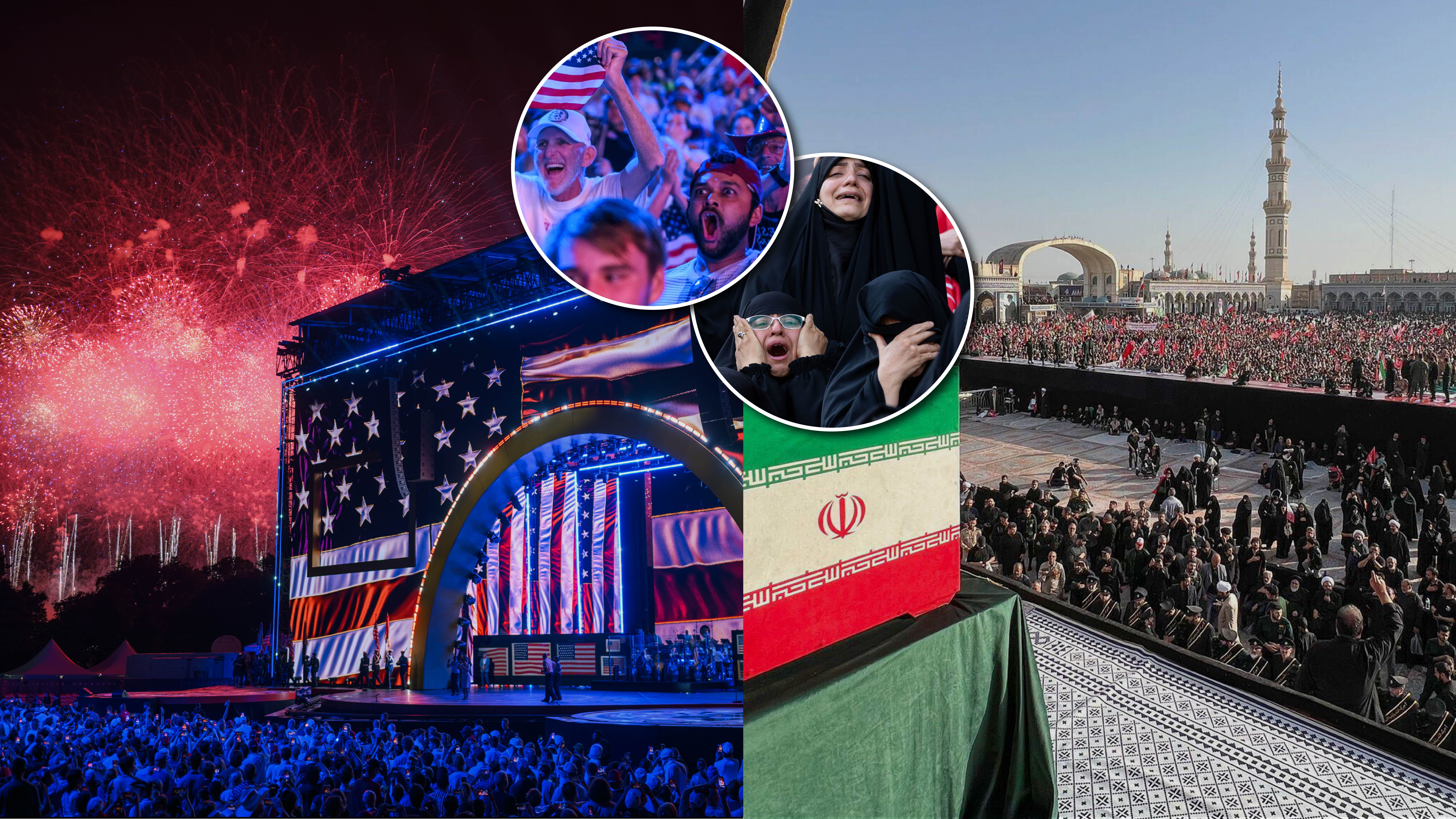 Two Nations, One Day: The Split Screen That Showed the World What Iranians Always Knew