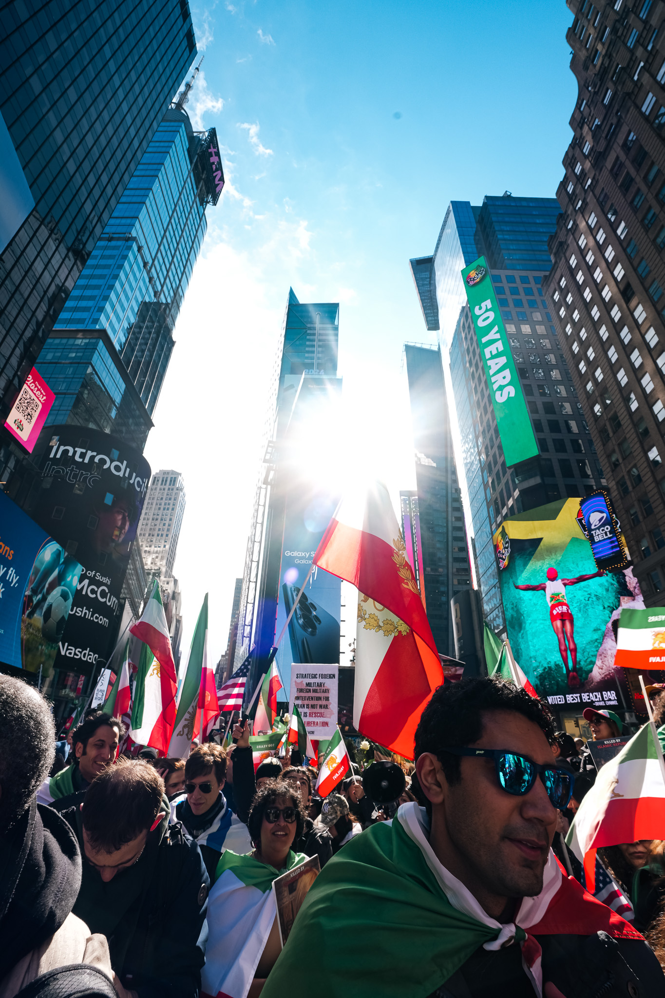 March to Times Square